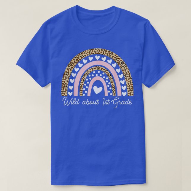 T-shirt Sauvage Environ Enseignant De 1Ere Année Retour À  (Design devant)