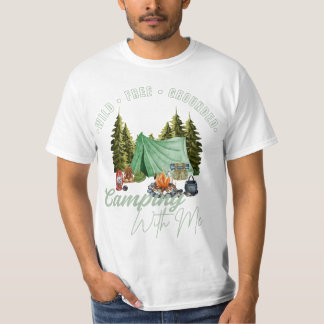 T-shirt Sauvage • Libre • Ancré – Vibes de Camping dans la