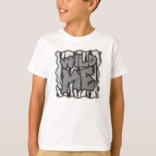 T-shirt Sauvage-moi Tigre noir et blanc Imprimer