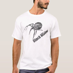 T-shirt SAUVAGE - veuve noire, noire