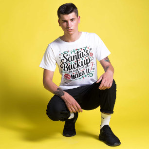 T-shirt Sauvegarde père Noël   Funny Tee - shirts de Noël 