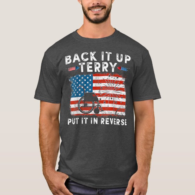 T-shirt Sauvegarder Terry Mettre Dans Le Feu Inverse Drôle (Devant)