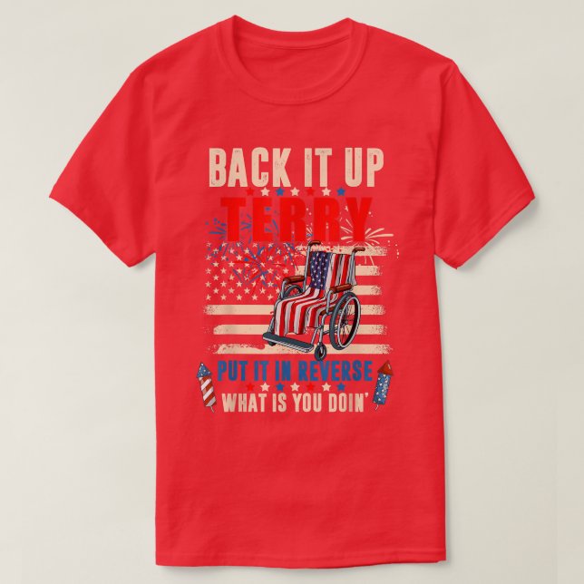 T-shirt Sauvegarder Terry Placez-Le En Reverse Firework 4e (Design devant)