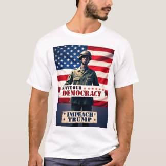 T-shirt Sauver la démocratie et empêcher Trump