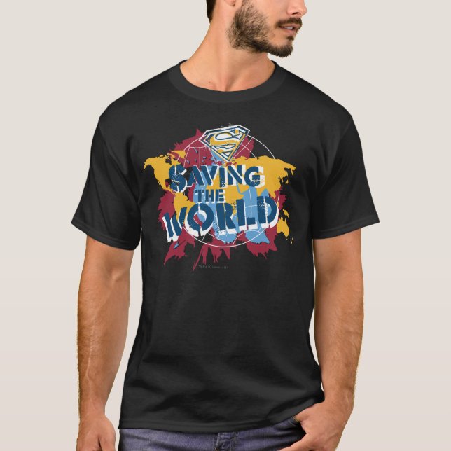 T-shirt Sauver le monde avec de la peinture (Devant)