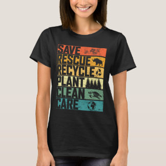 T-shirt Sauver les abeilles secourir les animaux planter d