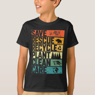 T-shirt Sauver les abeilles Secourir les animaux Plantes A