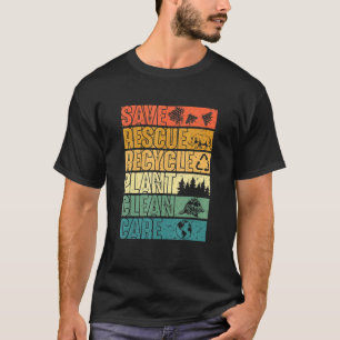 T-shirt Sauver les abeilles Secourir les animaux Plantes A