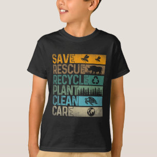 T-shirt Sauver les abeilles Secourir les animaux Recycler 