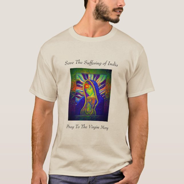 T-shirt Sauver les souffrances de l'Inde  (Devant)