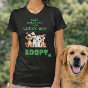 T-shirt Sauver un chien, chance tous les jours