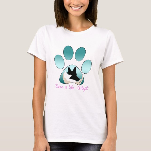 T-shirt sauver une vie (Devant)