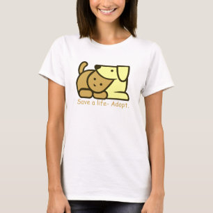 T-shirt sauver une vie adopter