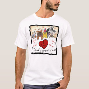 T-shirt Sauvetage animal-J’aime toutes les créatures de Di