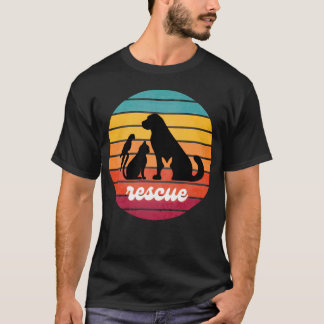 T-shirt Sauvetage Vintage Tous les Animaux