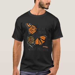 T-shirt Sauvez ces monarques Plante Somes Milkweed Butterf