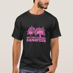 T-shirt Sauvez Florida Manatees Flottante Pomme de terre V