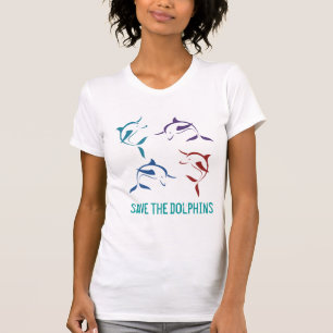 T-shirt Sauvez la chemise de dauphins