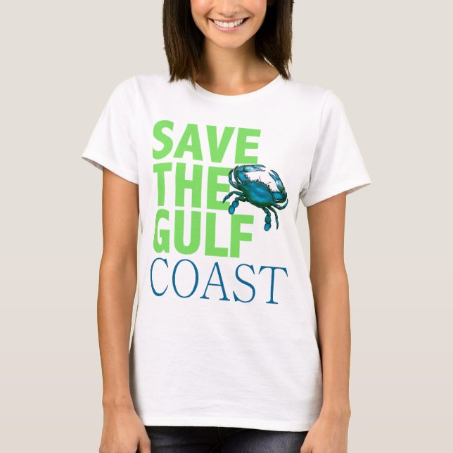 T-shirt Sauvez la chemise des femmes de Côte du Golfe (Devant)