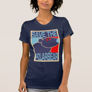 T-shirt Sauvez la chemise d'ours blanc