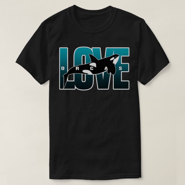 T-shirt Sauvez la conservation des orques Lover orca (Design devant)