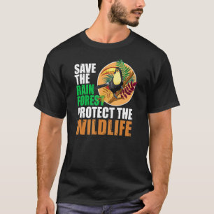 T-shirt Sauvez La Forêt Arrienne Protégez Le Milieu Nature