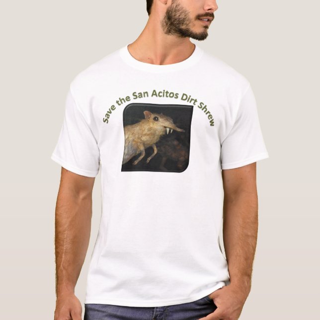 T-shirt Sauvez la musaraigne de saleté de San Acitos ! (Devant)