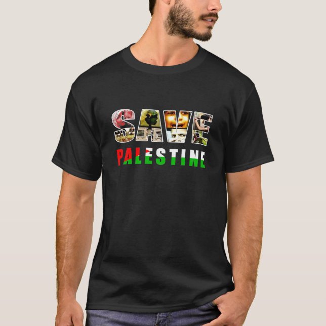 T-SHIRT SAUVEZ LA PALESTINE (Devant)