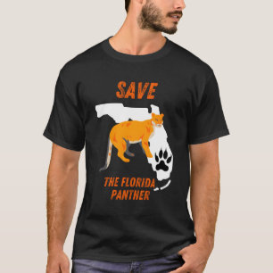 T-shirt Sauvez La Panthère De Floride