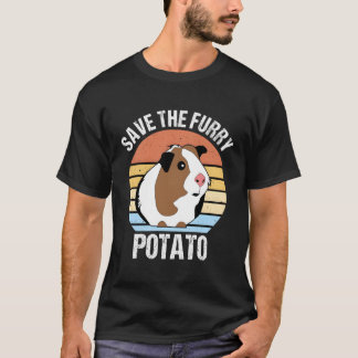T-shirt Sauvez la pomme de terre fourrure Guinée porc