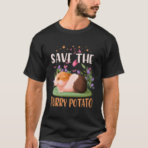T-shirt Sauvez La Pomme De Terre Fruite Roue Cavy Lover Gu