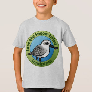 T-shirt Sauvez le bécasseau Cuillère-affiché