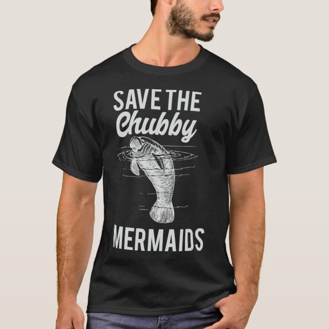 T-shirt Sauvez Le Cadeau Amoureux Du Manat De Mer De Chubb (Devant)