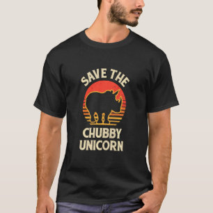 T-shirt Sauvez le Chubby Unicorns Droits des animaux Gras