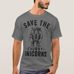 T-shirt Sauvez le Chubby Unicorns Rhino Lovers