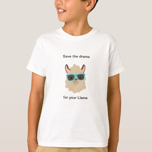 T-shirt Sauvez le drame pour votre Llama (Devant)