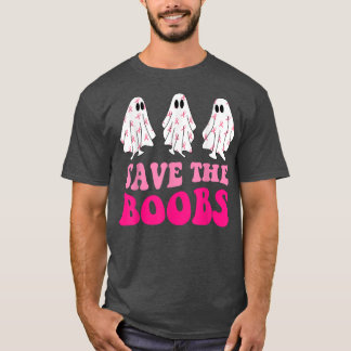 T-shirt Sauvez le fantôme Boo cancer du sein Halloween Cos