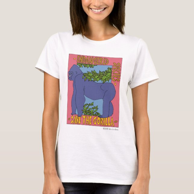 T-shirt Sauvez le gorille (Devant)