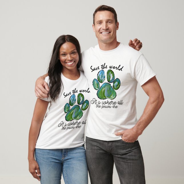 T-shirt Sauvez le Jour des terres mondial (Unisexe)