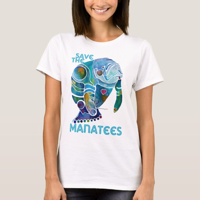 T-shirt Sauvez le lamantin (Devant)
