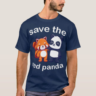 T-shirt Sauvez le panda rouge
