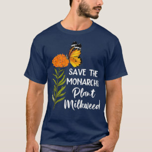 T-shirt Sauvez le papillon Plante des monarques