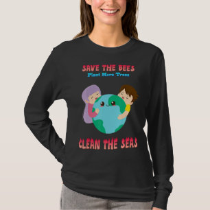 T-shirt Sauvez Le Plante Des Abeilles Plus D'Arbres Dit Sa