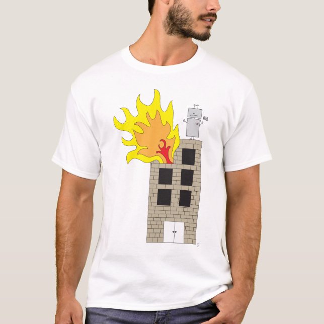 T-shirt Sauvez le robot (Devant)