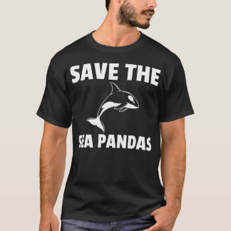 T-shirt Sauvez le tueur de baleines Orca Pandas