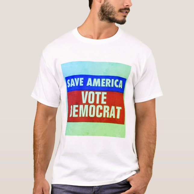 T-shirt Sauvez le vote Démocrate de l'Amérique (Devant)