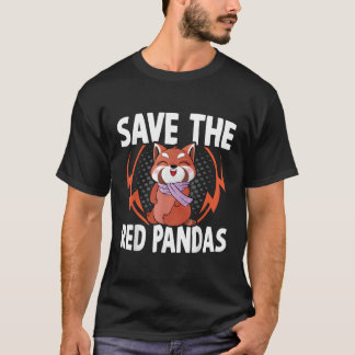 T-shirt Sauvez le zoologiste Red Panda Panda