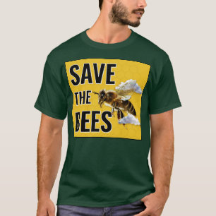 T-shirt Sauvez les abeilles militantes du changement clima