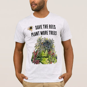 T-shirt Sauvez les abeilles, plante plus d'arbres