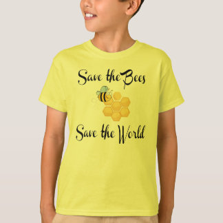 T-shirt Sauvez les abeilles sauvent le monde